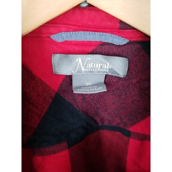 Natural Reflections Womens Long Sleeve Flannel Shirt 2X‎ - Picture 4 of 5